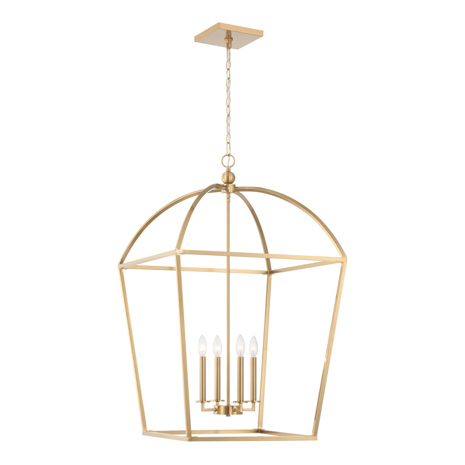 Alfreda 4-Light Chandelier, Brass