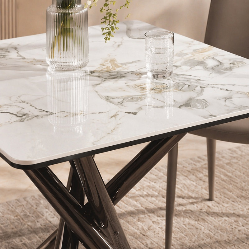 Table de bout Newport Mirage White