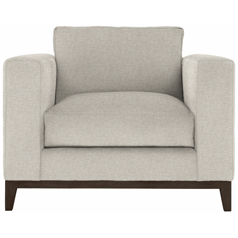 Noel 40" Wide Armchair, Cream Linen 1429-002, Molasses