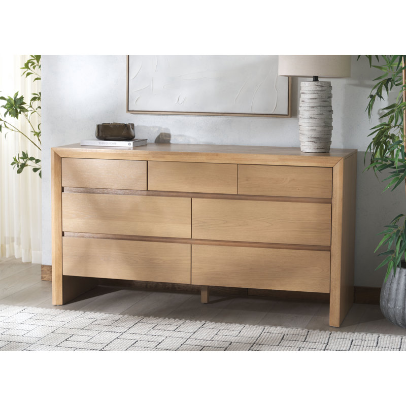 Commode 7 tiroirs Wyat, Naturel