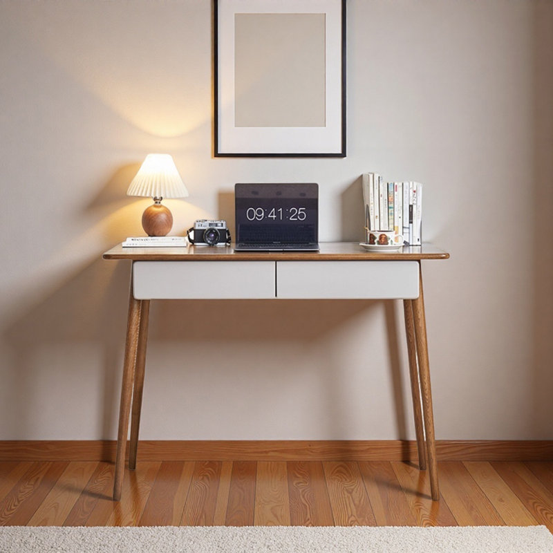Bureau d'écriture Modern Simple, H 29,92 po x l 39,37 po x P 22,04 po, Marron foncé