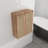 Set Of 2 Wall-Mounted 12" Bathroom Side Cabinets With Soft Close Doors, Imitative Oak