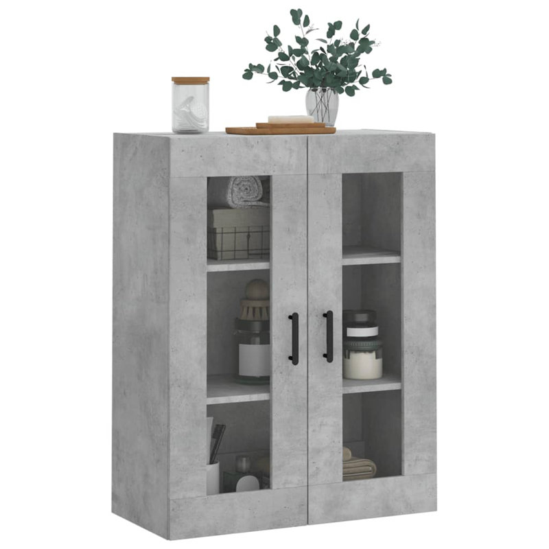 Menca Wall Bathroom Cabinet, Concrete Grey