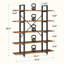 Bibliothèque étagère industrielle en bois à 5 niveaux H 69 "x l 43" Garrison-140245802-140245803