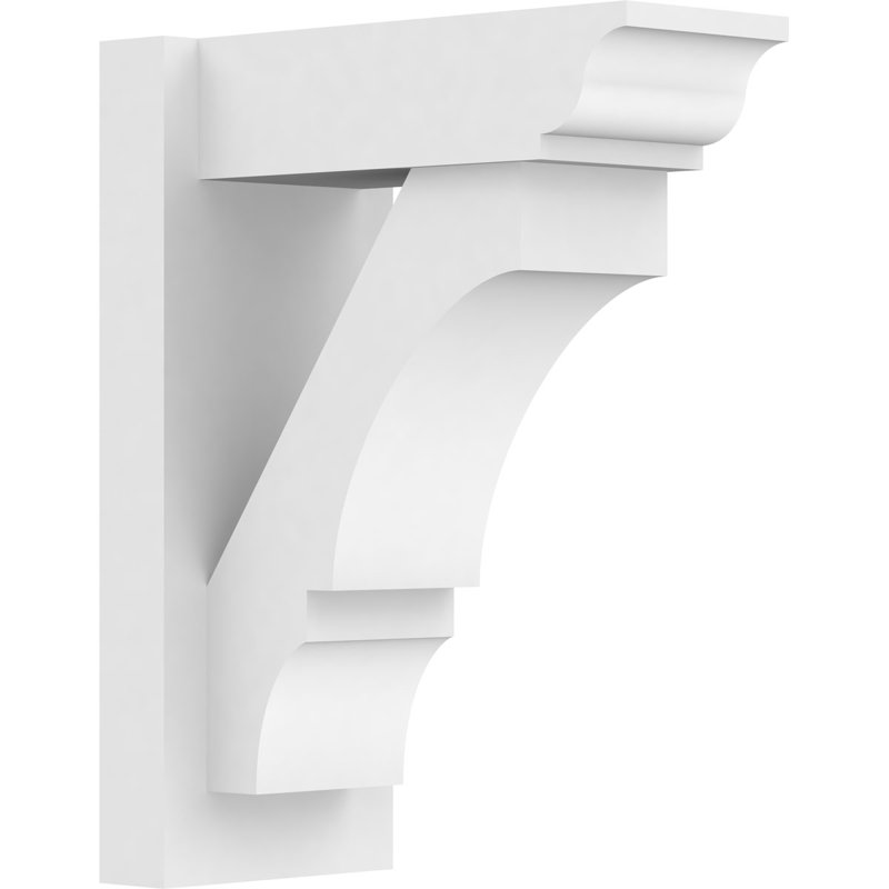 Persienne balboa en PVC de qualité architecturale avec extrémités traditionnelles Balboa, L 7 po, H 18 po x l 14 po
