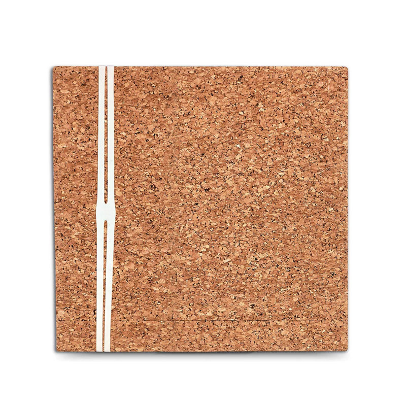 18" x 18" Frameless Natural Cork Bulletin Board