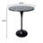 Brookhaven 5-Piece Bar-Height Dining Set With Round MDF Bar Table And Stainless Steel Base, Upholstered Leather Bar Stools With Iron Legs-1681413100
