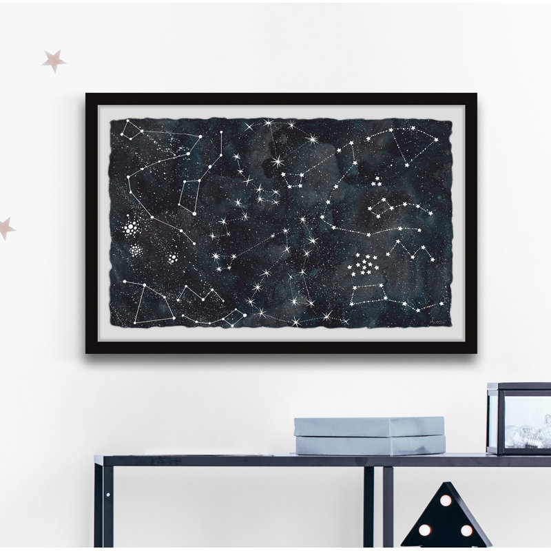 The Constellations - impression encadrée, H 20 po x l 30 po x P 1,5 po