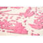 Tapis unique en viscose noué à la main crème et rose des années 2010 de 7 pi 3 po x 9 pi 11 po Finnan