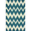 Tapis bleu / ivoire touffeté à la main Joni-19341557