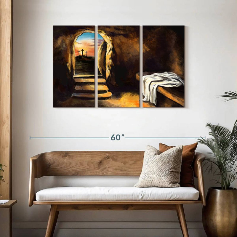 Adella Jesus Christ Has Risen, 28" H x 45" W