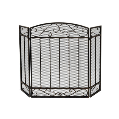 Clay Iron Fireplace Screen