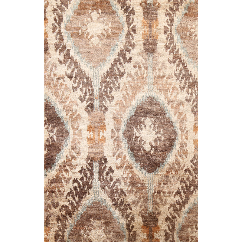 Tapis oriental abstrait marocain noué à la main 4 x 6