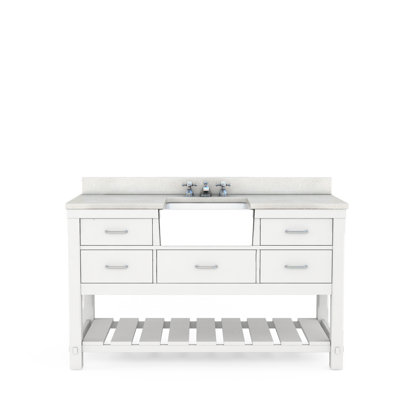 Austin Bathroom Vanity with Quartz Top