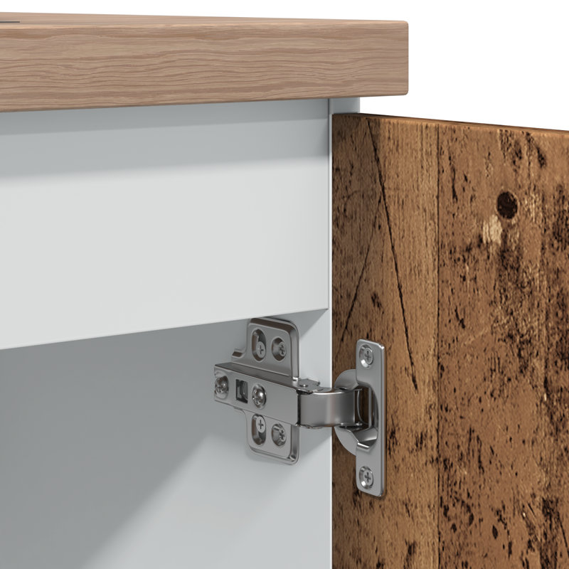 Arnisa Sink Bottom Cabinet Lyon 80x46x81.5 cm Engineered Wood, Old Wood