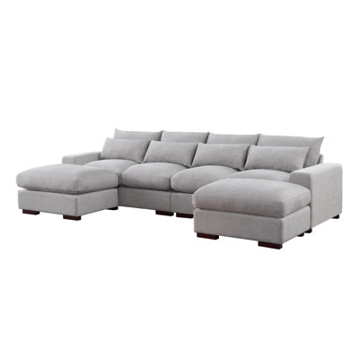 Nyerere 123.24" Upholstered Sectional