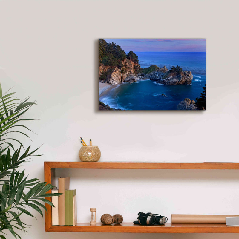 Big Sur McWay Falls - impression sur toile tendue, H 12 po x l 18 po x P 0,75 po