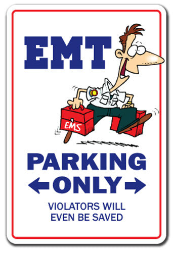 Emt Decal Paramedic Sign