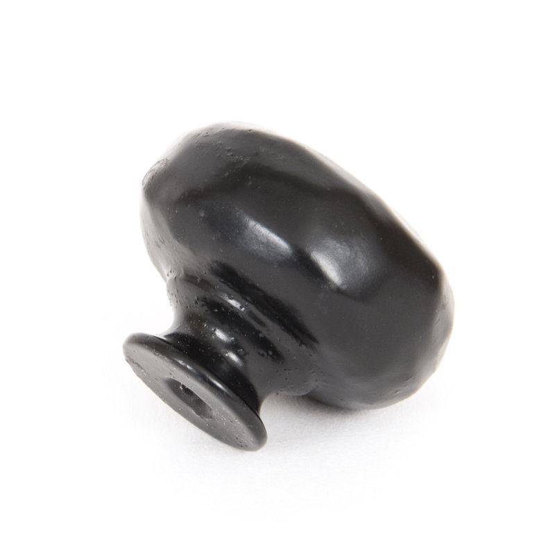Elan 38mm Diameter Mushroom Knob, Black