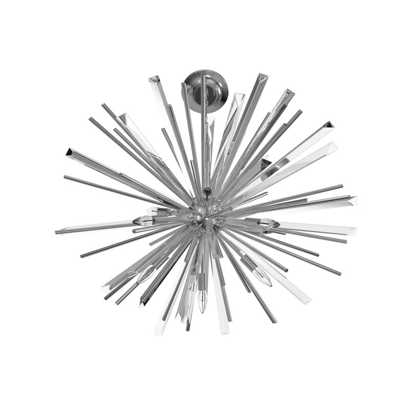 Palisades 8 - Light Chandelier, Polished Chrome