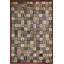 Wool Geometric Area Rug in Brown/Taupe