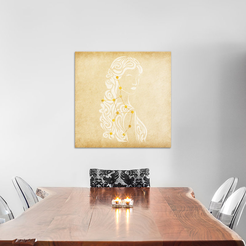 « avec constellaté méticuleuse », impression sur toile tendue, H 12 po x l 12 po x P 0,75 po