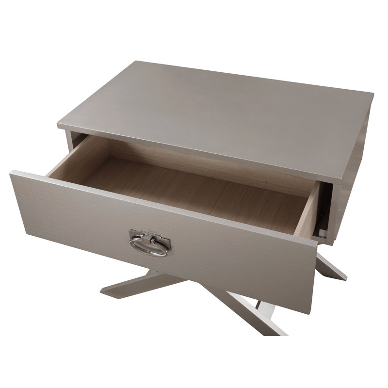 1 - Drawer Nightstand, Champagne