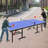 8Ft Mid-Size Table Tennis Table Foldable & Portable Ping Pong Table Set For Indoor Games With Net