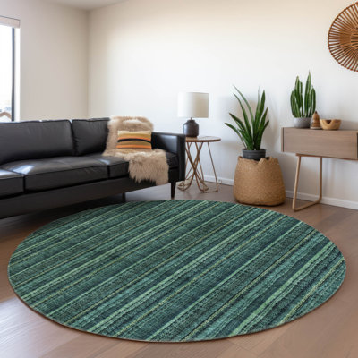 Chayden Washable Striped Indoor / Outdoor Rug