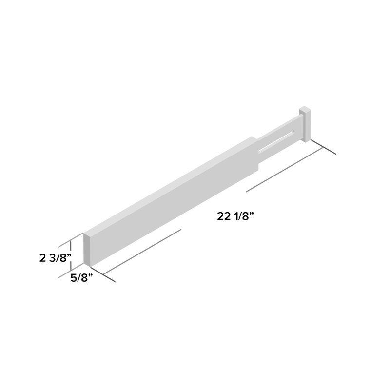 Adjustable 2 Piece Drawer Organizer Set
