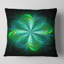 Green Fractal Flower Blooming - Coussin imprimé floral-30058986-30058989