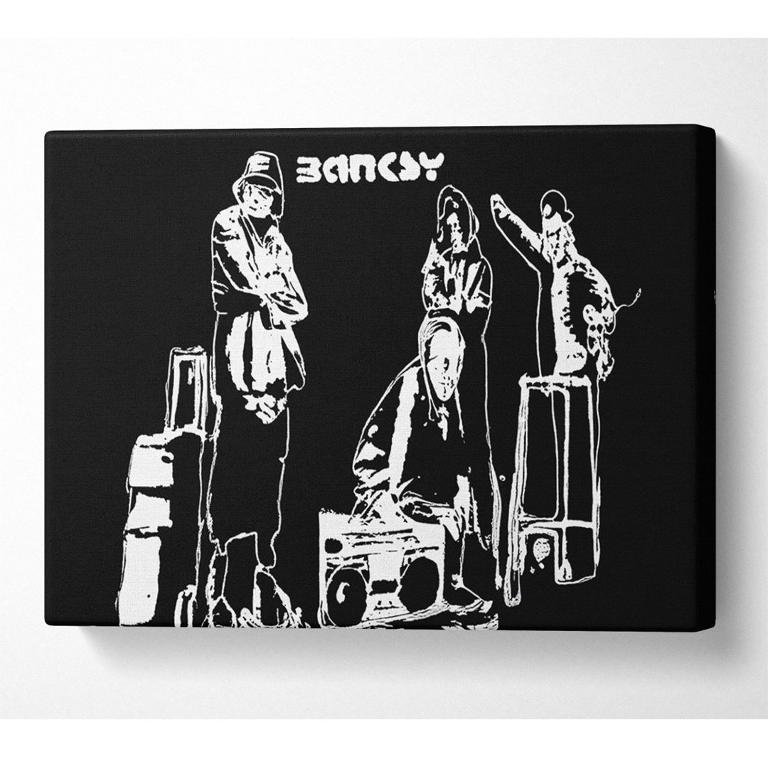 Old Skool Black - Kunstdrucke auf Leinwand - Wrapped Canvas