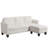 67" Velvet Upholstered Sofa L-Shaped Sofa Modular Sofa With Storage Reversible Ottoman For Apartments & Small Spaces-926728205