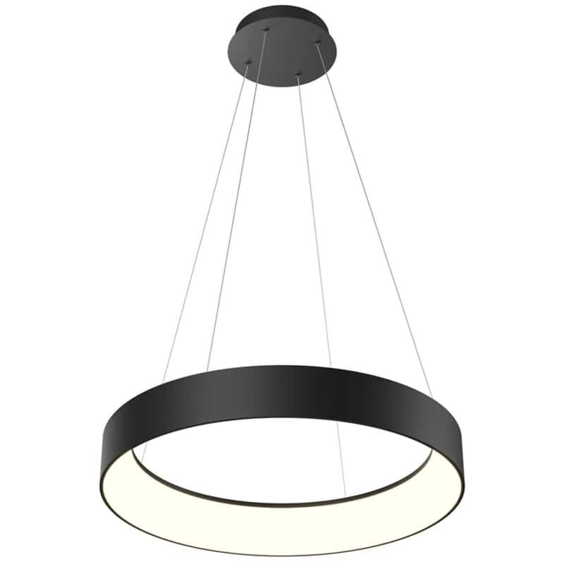 Circuit Pendant, Matte Black, 4.4" H x 23.5" W x 23.5" D