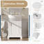 Ensemble de vanité de salle de bain de 50 cm (20 po), avec lavabo en céramique et porte à fermeture douce-1368538076