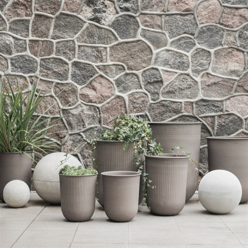 Out 4 - Ensemble de vases de table, Brun, H 23,62 po x l 8 po x P 5 po, 4