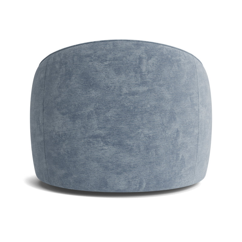 Giselle Full Swivel Chair, Vintage Chenille - Smoky Blue