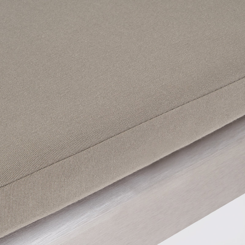 Chaise longue inclinable longue avec coussins 77,50 po Hovie, Kaki