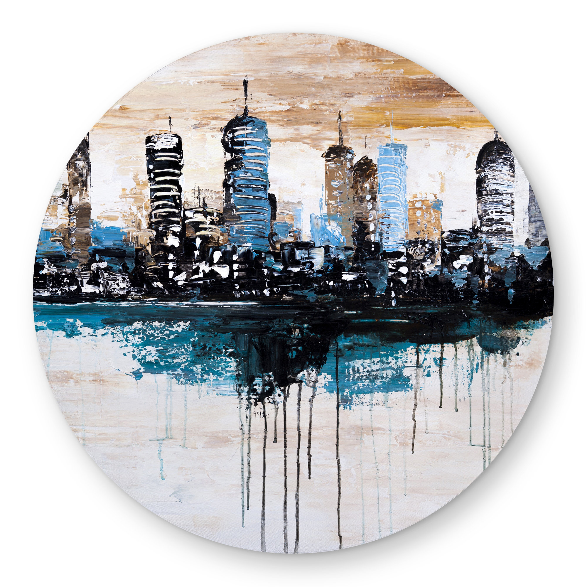 Begin Edition International Inc. Buildings on the horizon Black ...