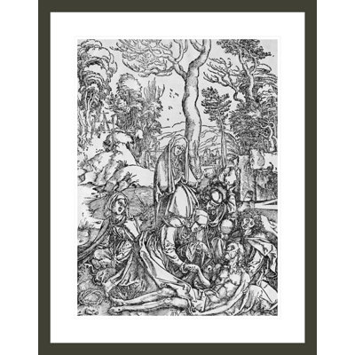 Le Christ en deuil par la Vierge et les saints de la série «The Great Passion» par Albrecht Dürer, impression giclée sur cadre