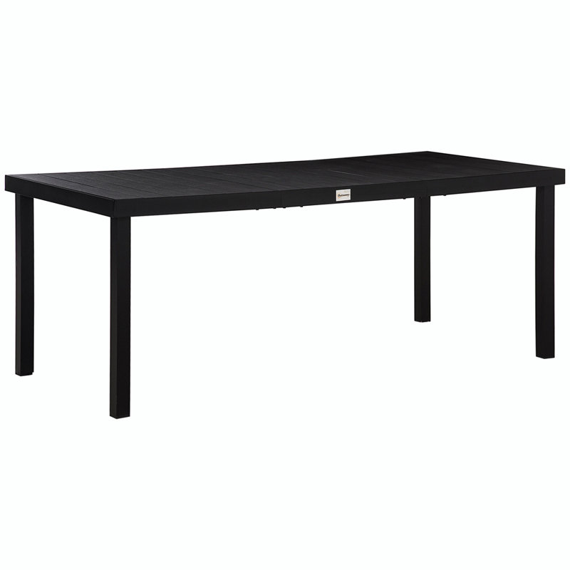 Shantaya Metal Dining Table, Black 1, 74.75'' L x 35.5'' W