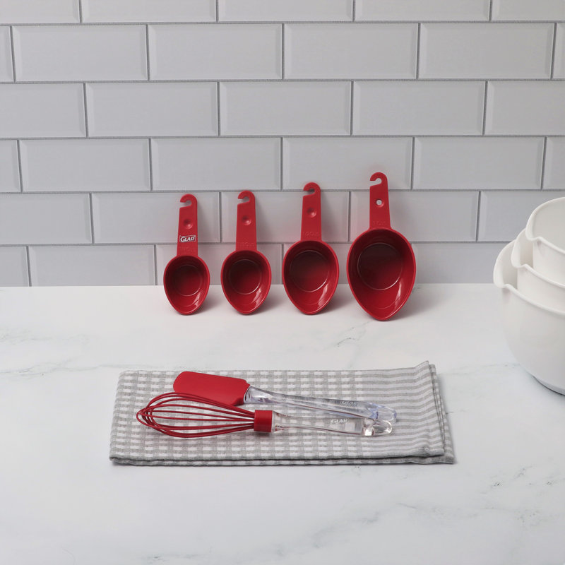 Glad 14 Piece Non-Stick Sweet Bread Kit in Red and White