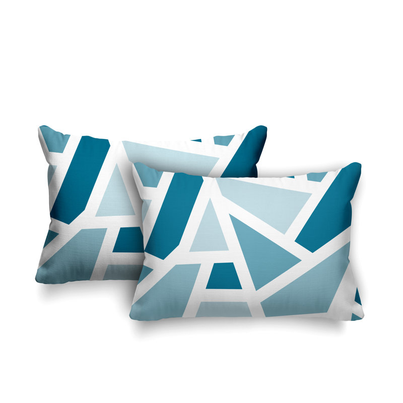 Coussin carré intérieur / extérieur Marion, Turquoise