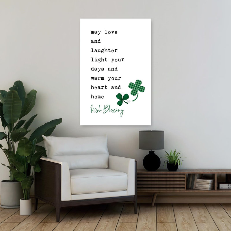 «Irish Blessing», art contemporain de l'architecture, H 36 po x l 24 po