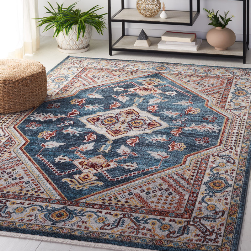 Bayside Performance Machine Washable Oriental Rug, Rectangle 5'3" x 7'6"
