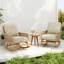 Ensemble de chaises berçantes 3 pièces Elegant