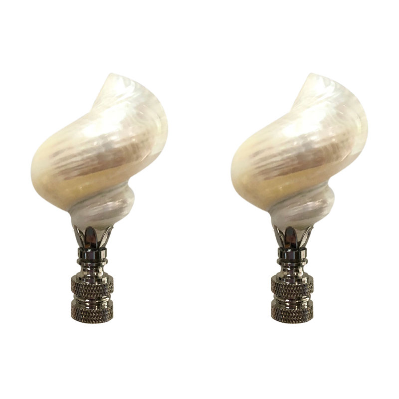 Faiteau de lampe en coquillage naturel, Plaqué argent