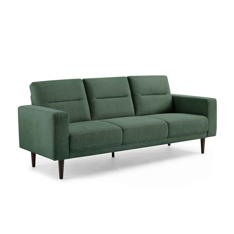 Heros 214.1Cm Square Arms Sofa, Light Green