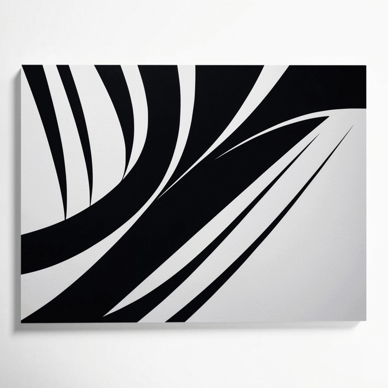 Minimalisme 80, art mural sur toile grise, H 11 po x l 14 po