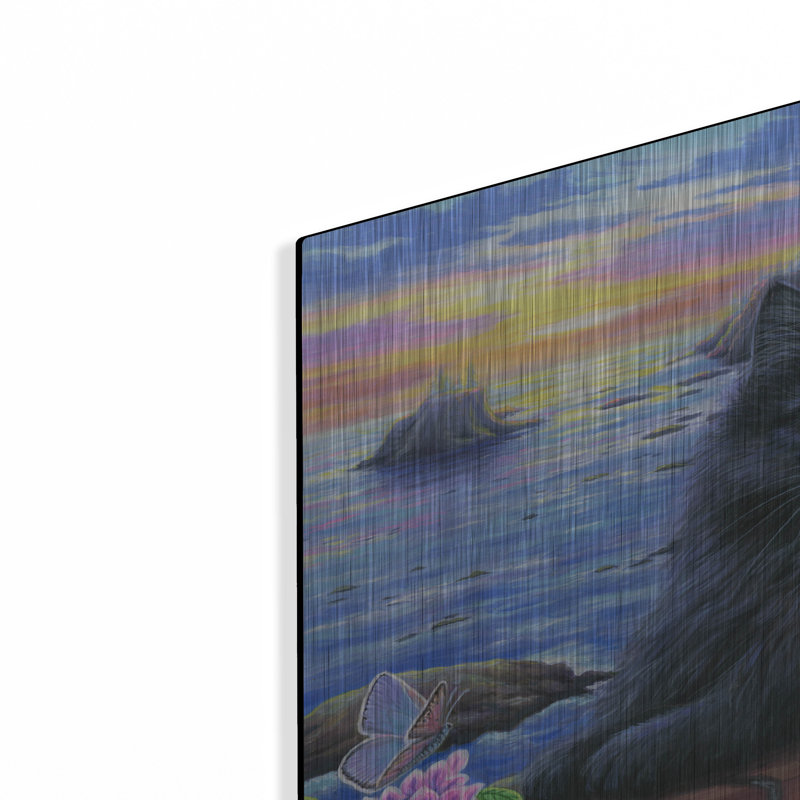 Winston Porter «Elvira's Seaside Evening» par Bridget Voth, art mural en métal, H 16 po x l 24 po